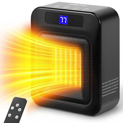 Space Heater for Indoor Use – 1500W Ceramic with Remote &amp; Timer