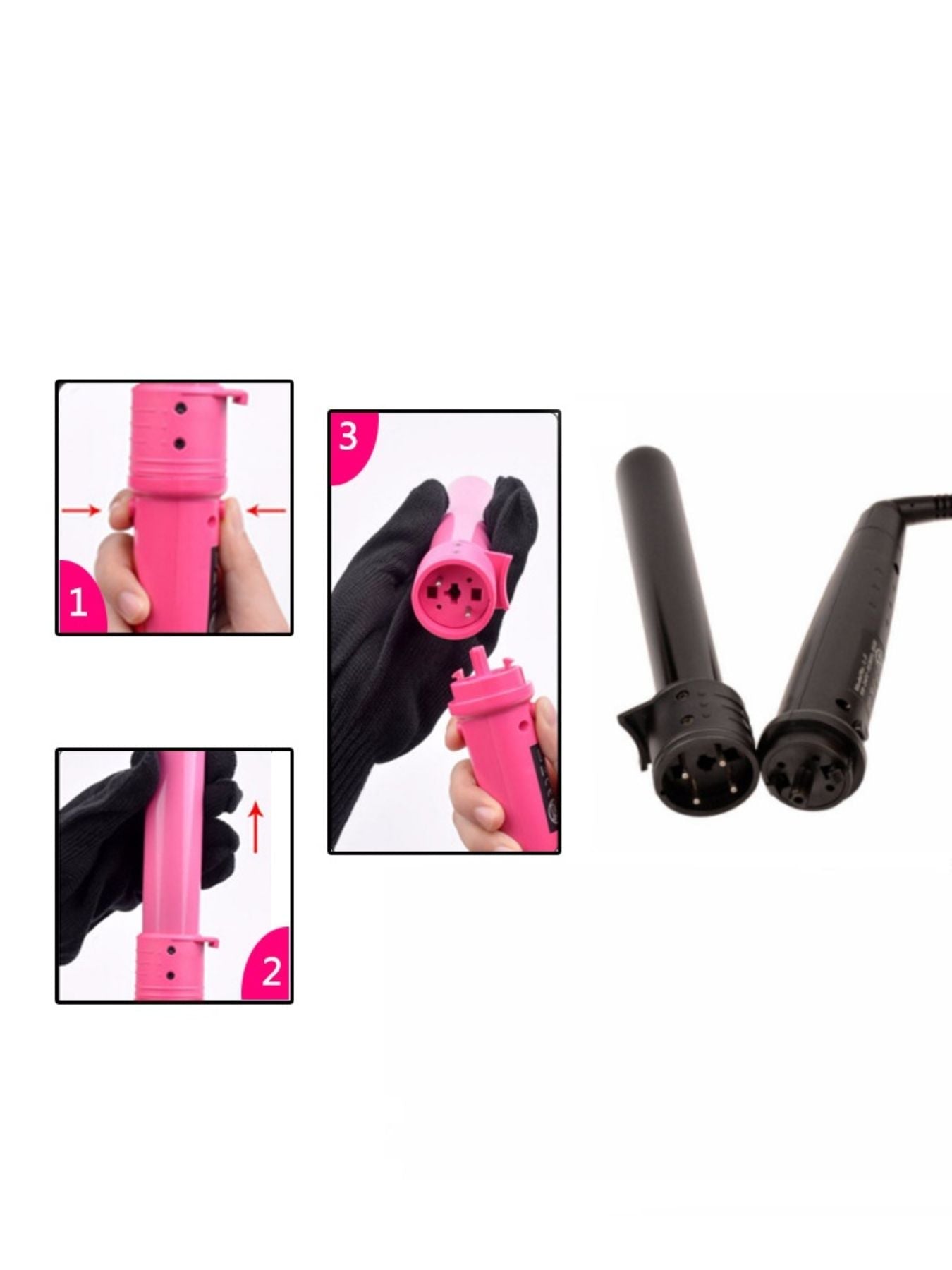 6 - in - 1 Interchangeable Curling Iron - Loving It Shop