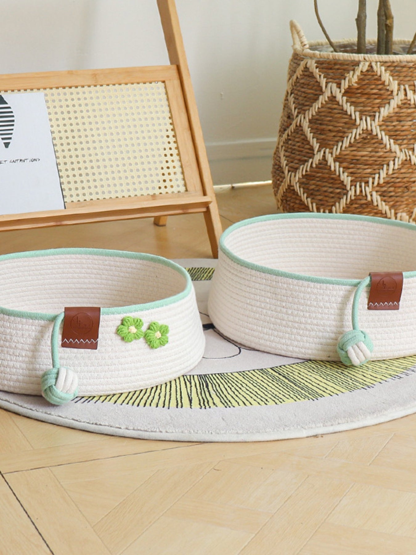 Woven Pet Nest with Toy Ball - Loving It Shop