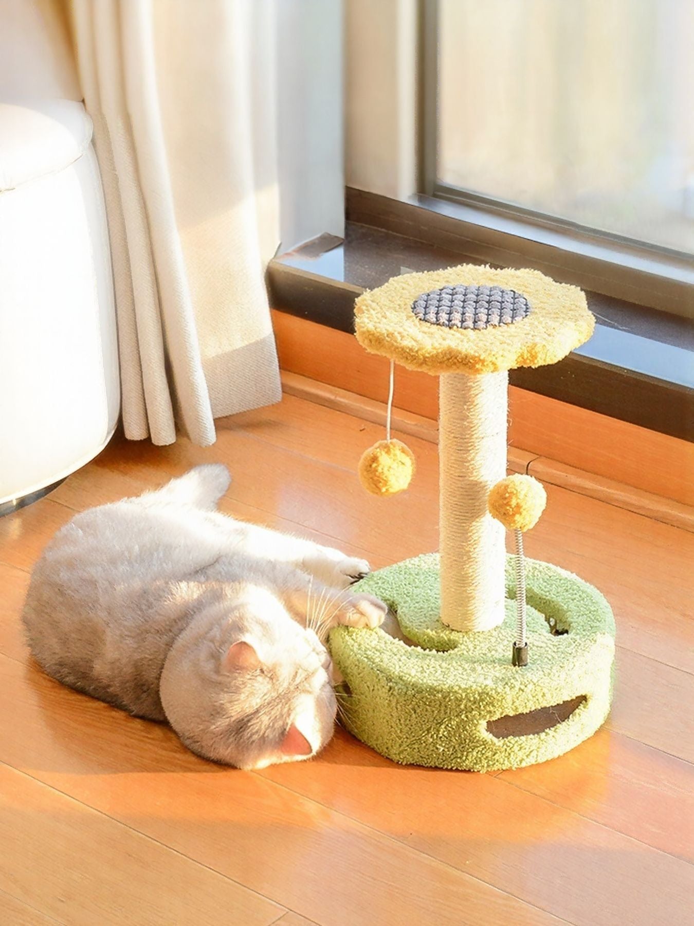 Cat Scratching Posts with Dangling Balls - Loving It Shop