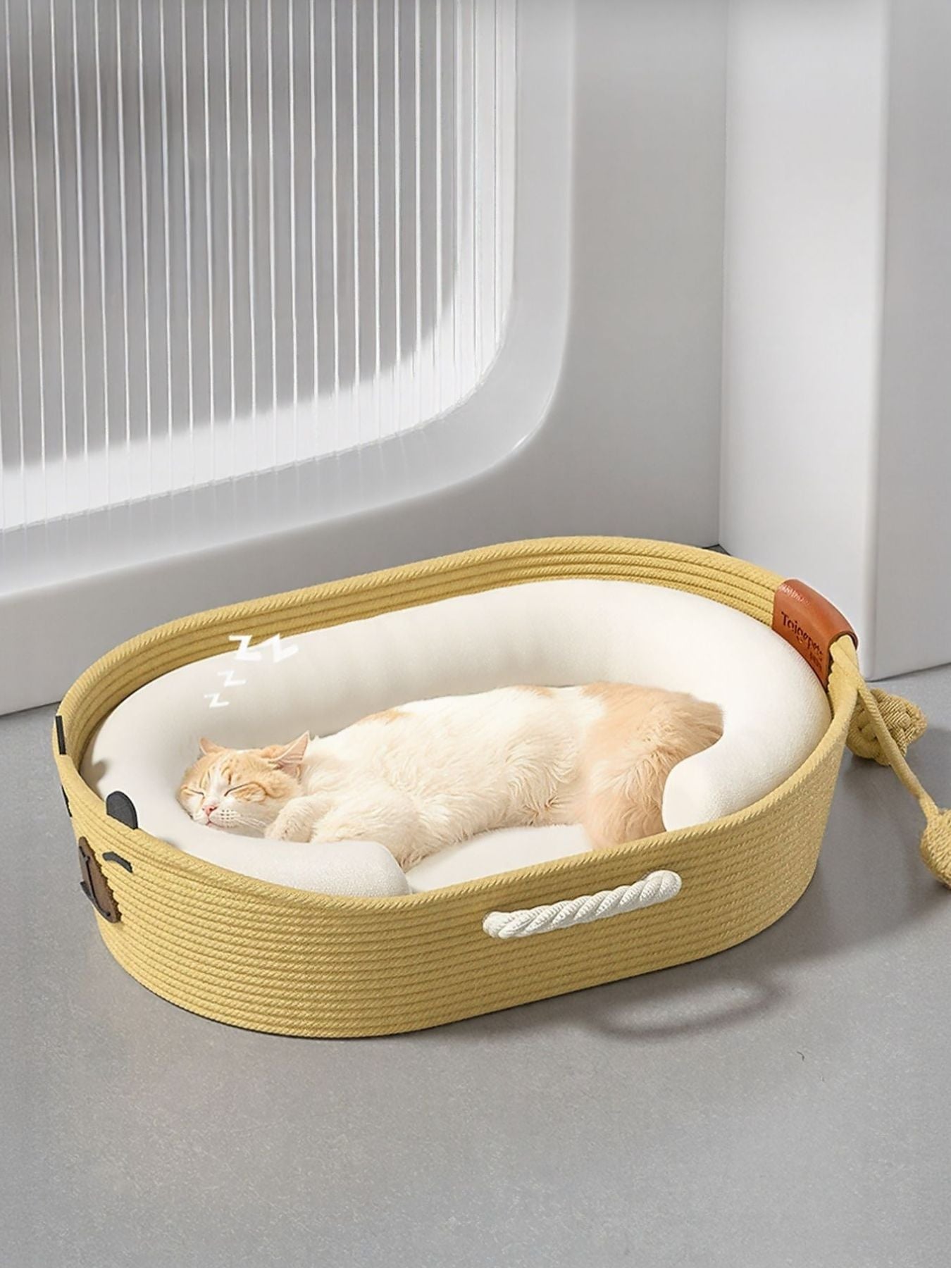 Woven Rope Oval Pet Bed - Loving It Shop