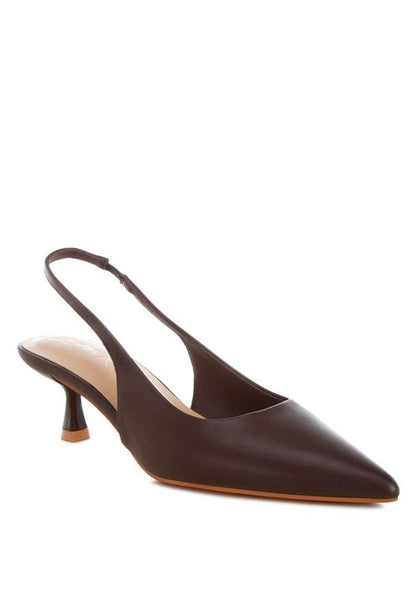 Shala Kitten Heel Slingbacks