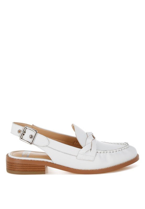 Jemykin Genuine Leather Loafer Sandals - Loving It Shop