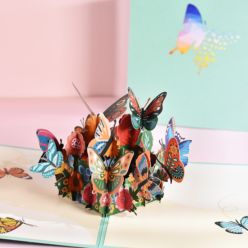 Butterfly Pop-Up Greeting Cards for Mother&