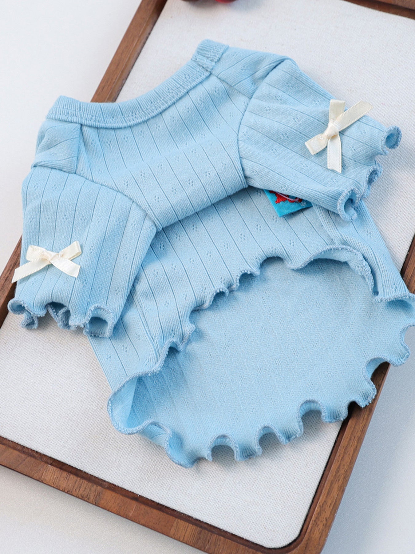 Sweet Bear Patch Ribbed Pet Top - Loving It Shop