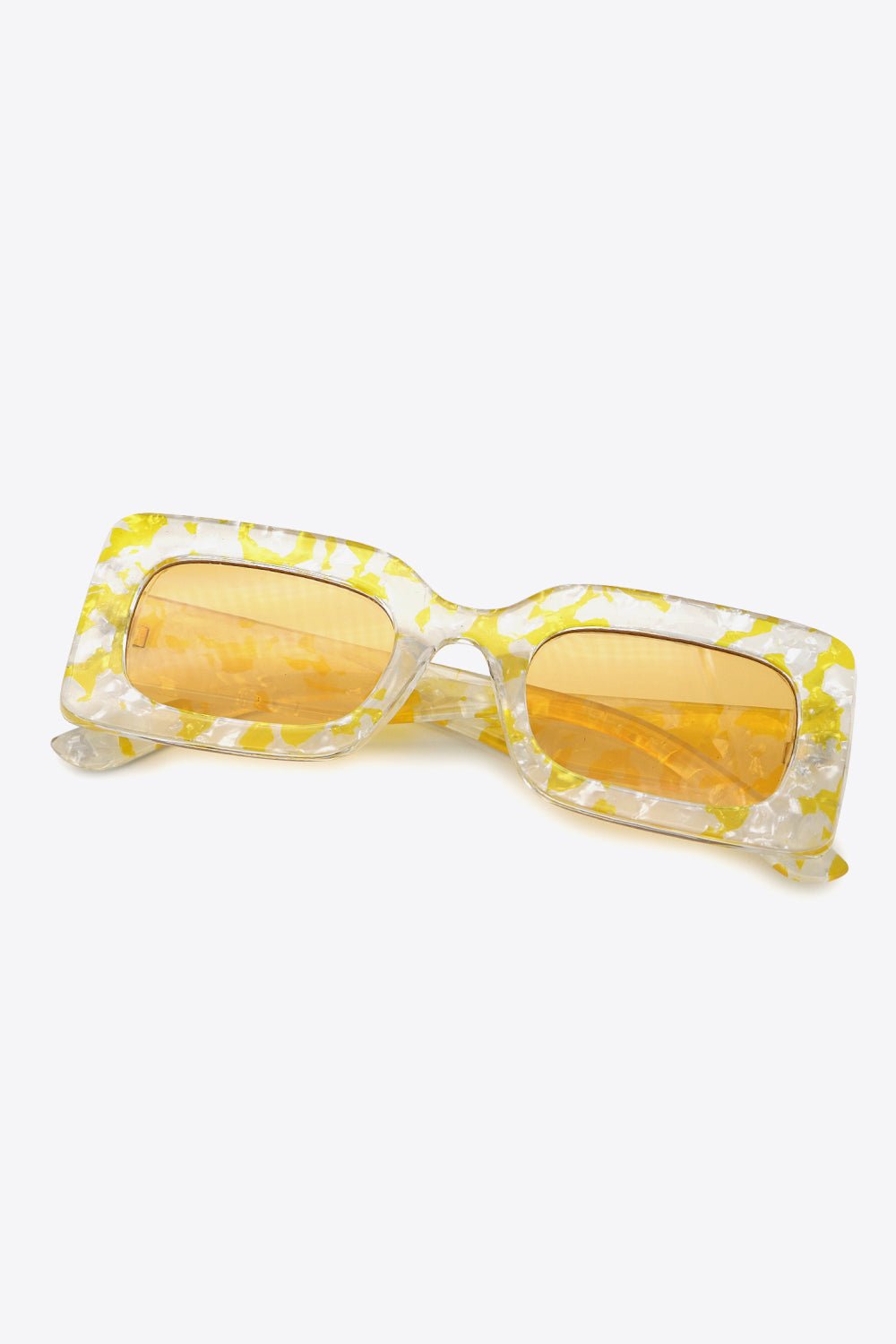 Tortoiseshell Rectangle Polycarbonate Sunglasses - Loving It Shop