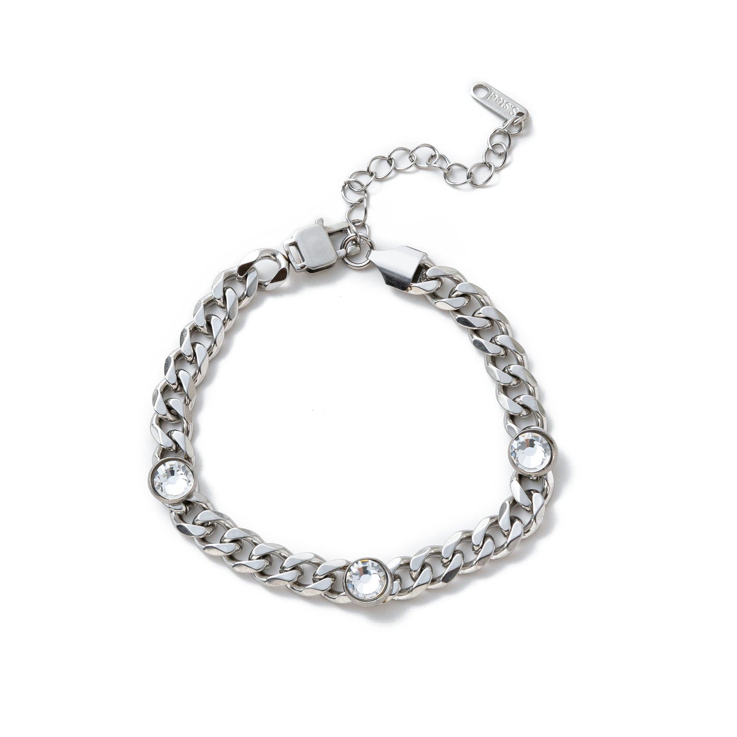 Electroplating Gold Hip-hop Titanium Steel Bracelet Necklace Color Protection