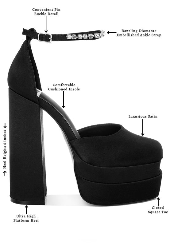 Martini Sky High Platform Sandals - Loving It Shop