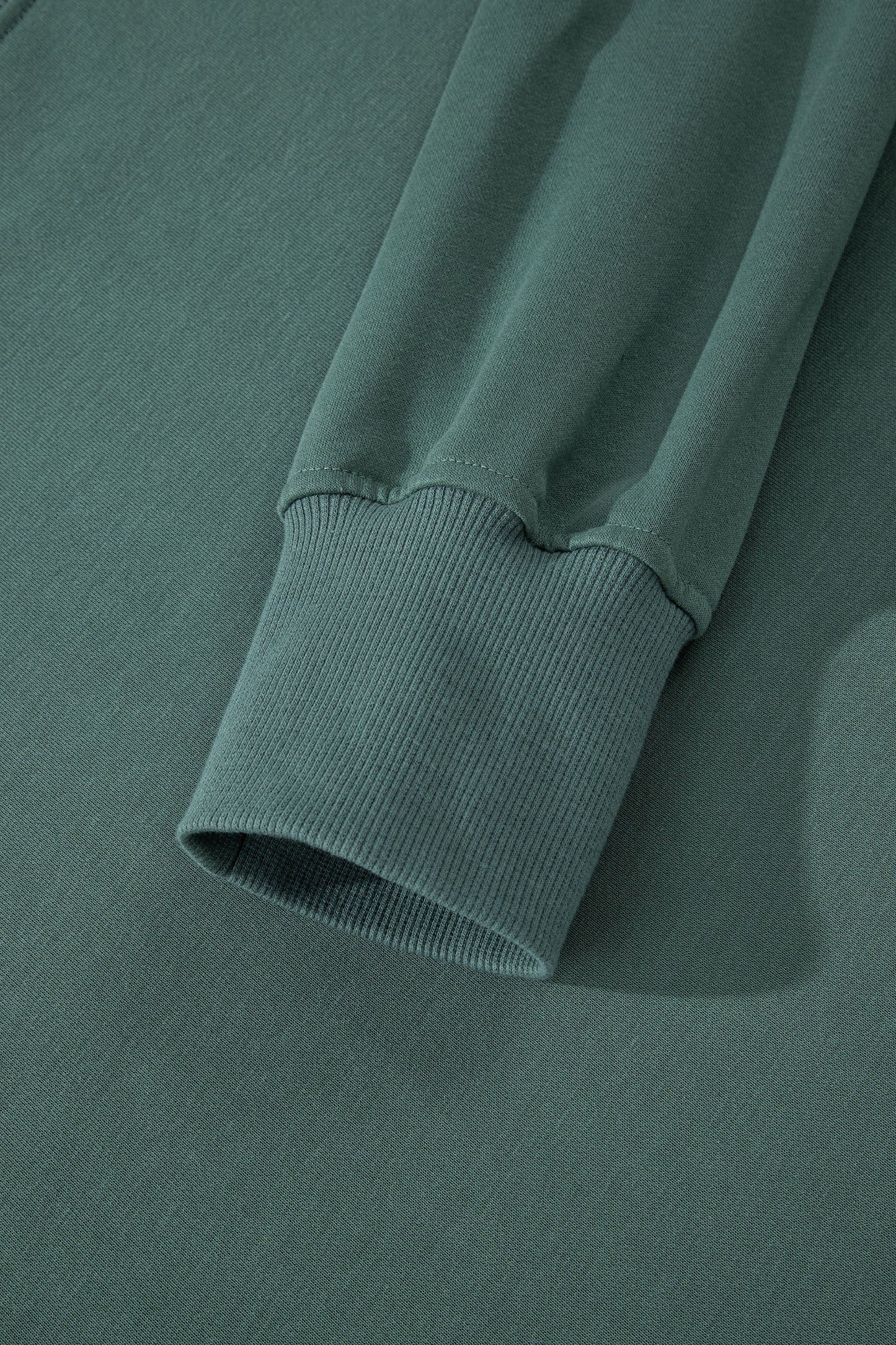 Green Bay Solid Color Oversize Slit Sweatshirt Ribbed Leggings 2pcs Set