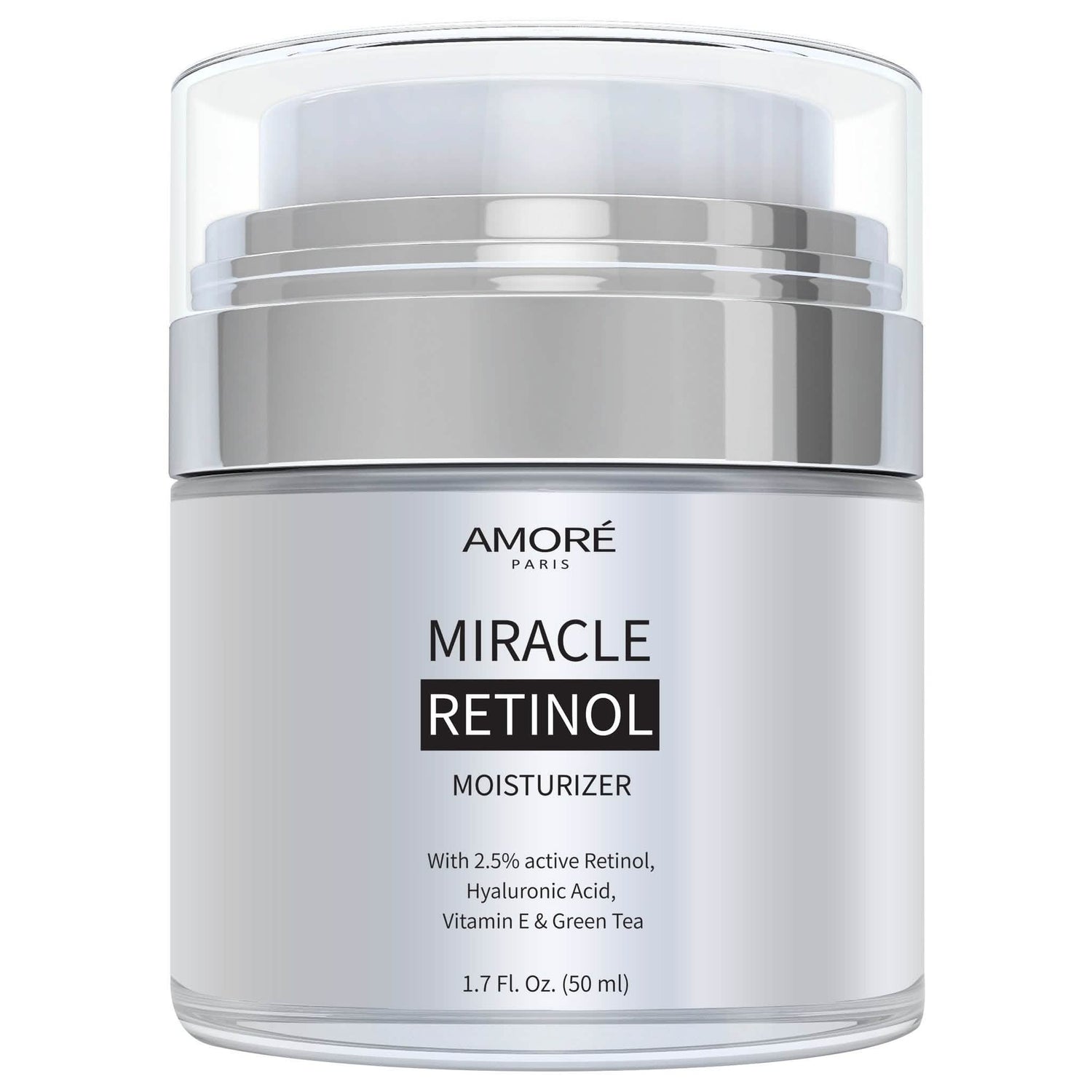 AMORÉ PARIS Retinol 2.5% High Potency Anti-Aging Moisturizer - 1.7 Fl. Oz.