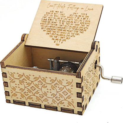Antique Engraved Musical Box Can&