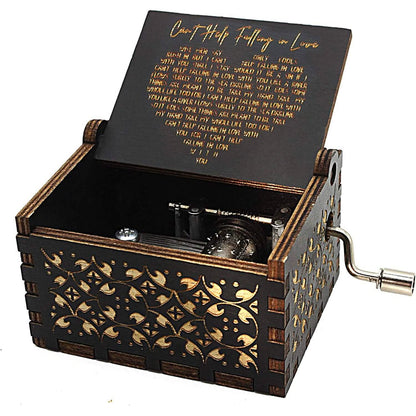 Antique Engraved Musical Box Can&