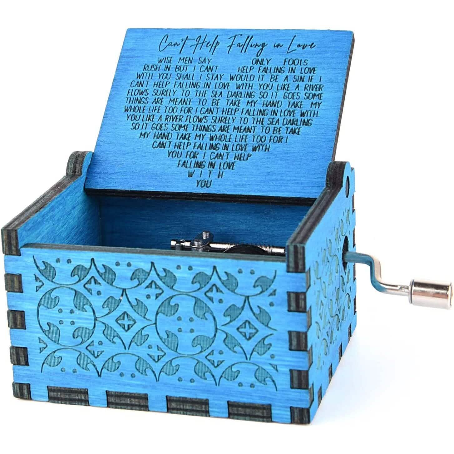 Antique Engraved Musical Box Can&