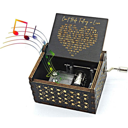 Antique Engraved Musical Box Can&