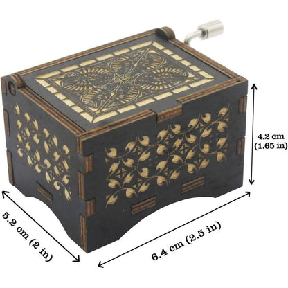Antique Engraved Musical Box Can&