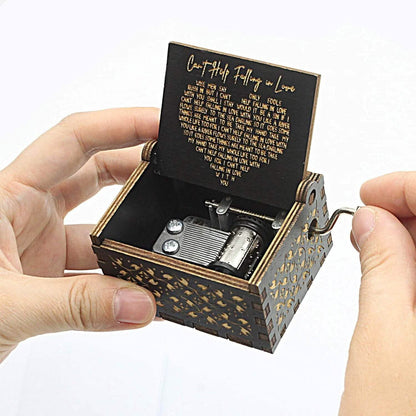 Antique Engraved Musical Box Can&