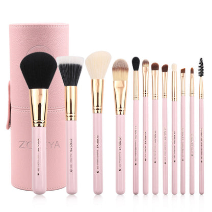Zoreya 12-Piece Colorful Makeup Brush Set