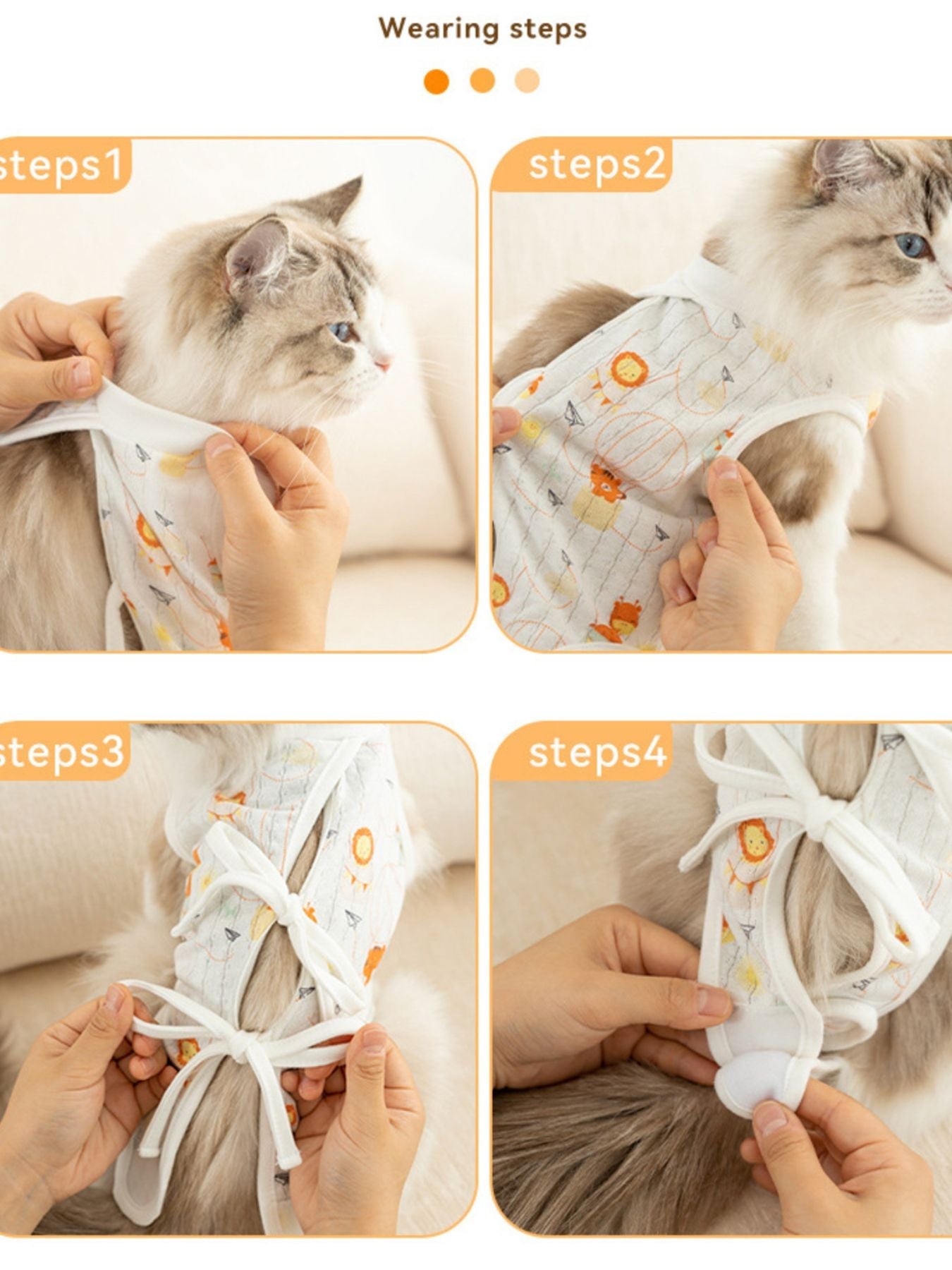 Adjustable Tie Pet Recovery Suit - Loving It Shop