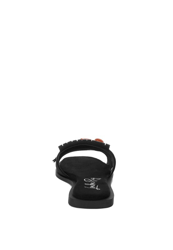 Dinasa Beaded Slip On Flats