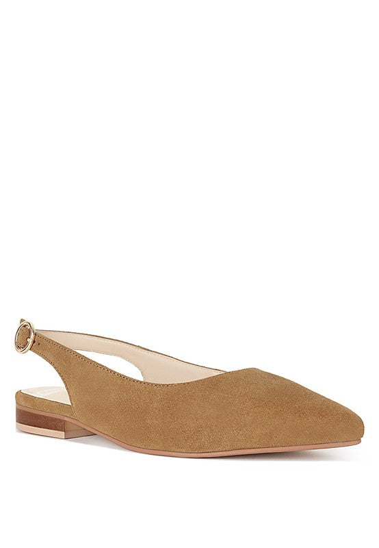 Hocane Genuine Soft Leather Slingback Sandals