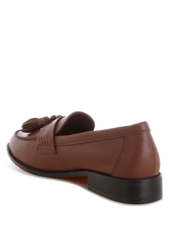 Yelena Real Leather Tassel Loafers - Loving It Shop