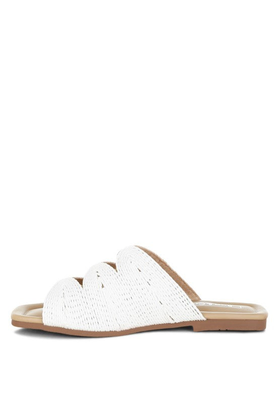 Daisy Doe Raffia Square Toe Flats