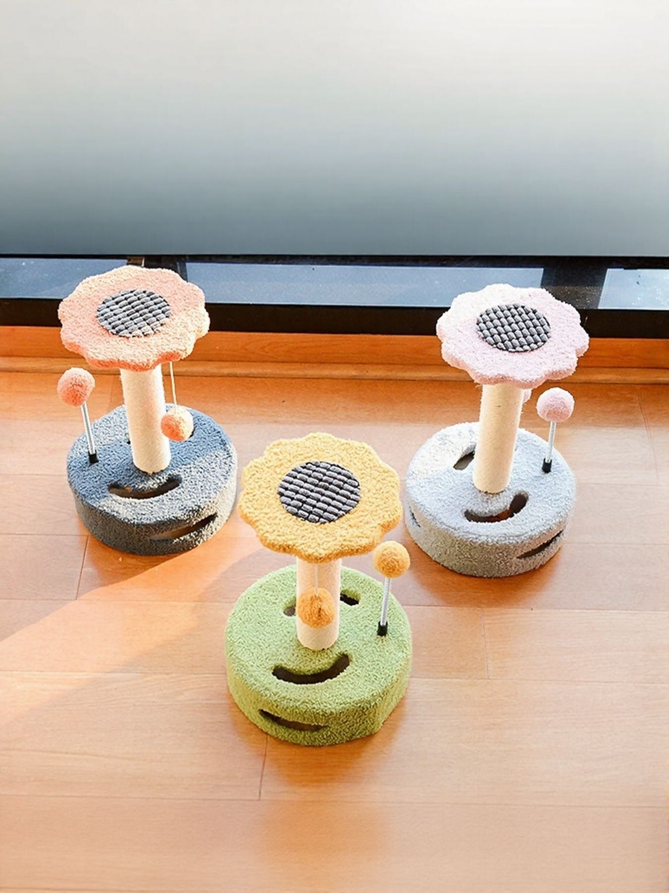 Cat Scratching Posts with Dangling Balls - Loving It Shop