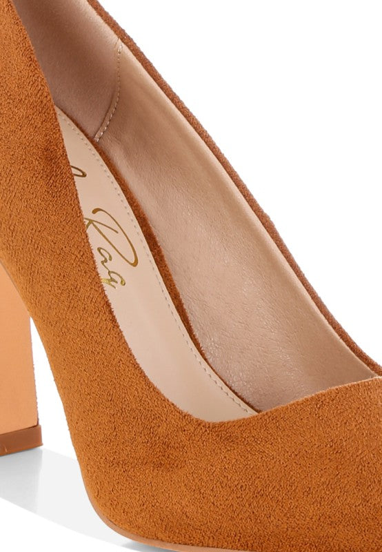 Uboa Slim Block Heel Pumps