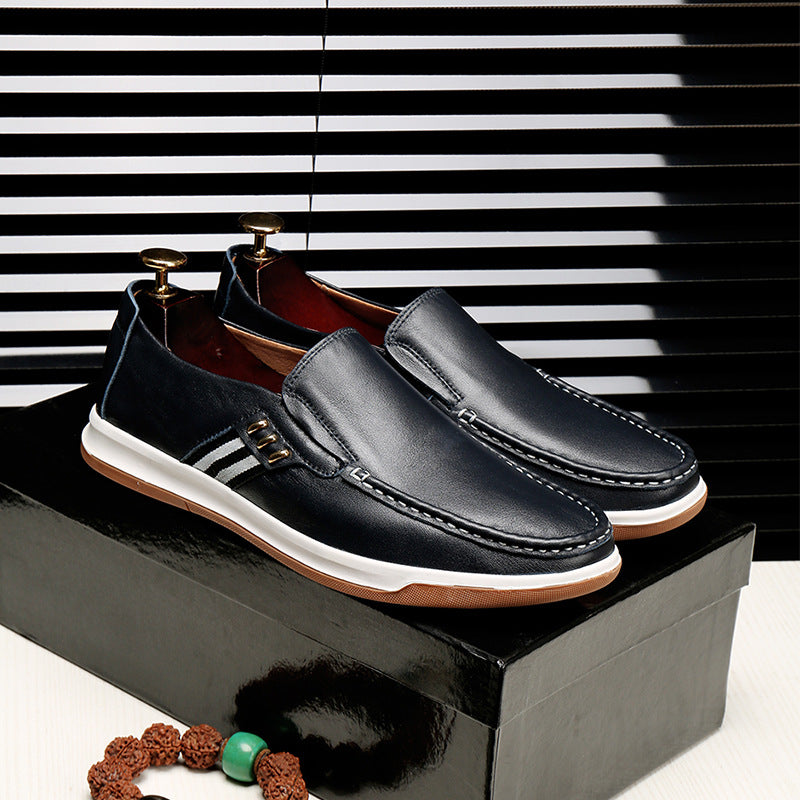 Genuine Leather Casual Men&