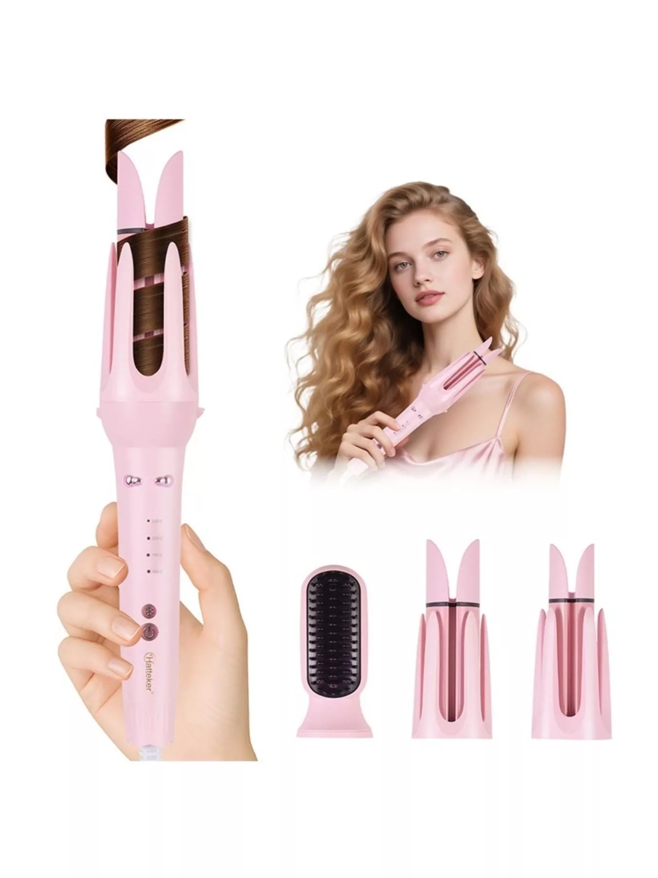 2 - in - 1 Automatic Rotating Ceramic Curling Iron - Loving It Shop