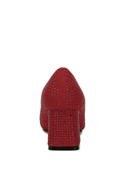 Caspia Rhinestones Embellished Pumps - Loving It Shop