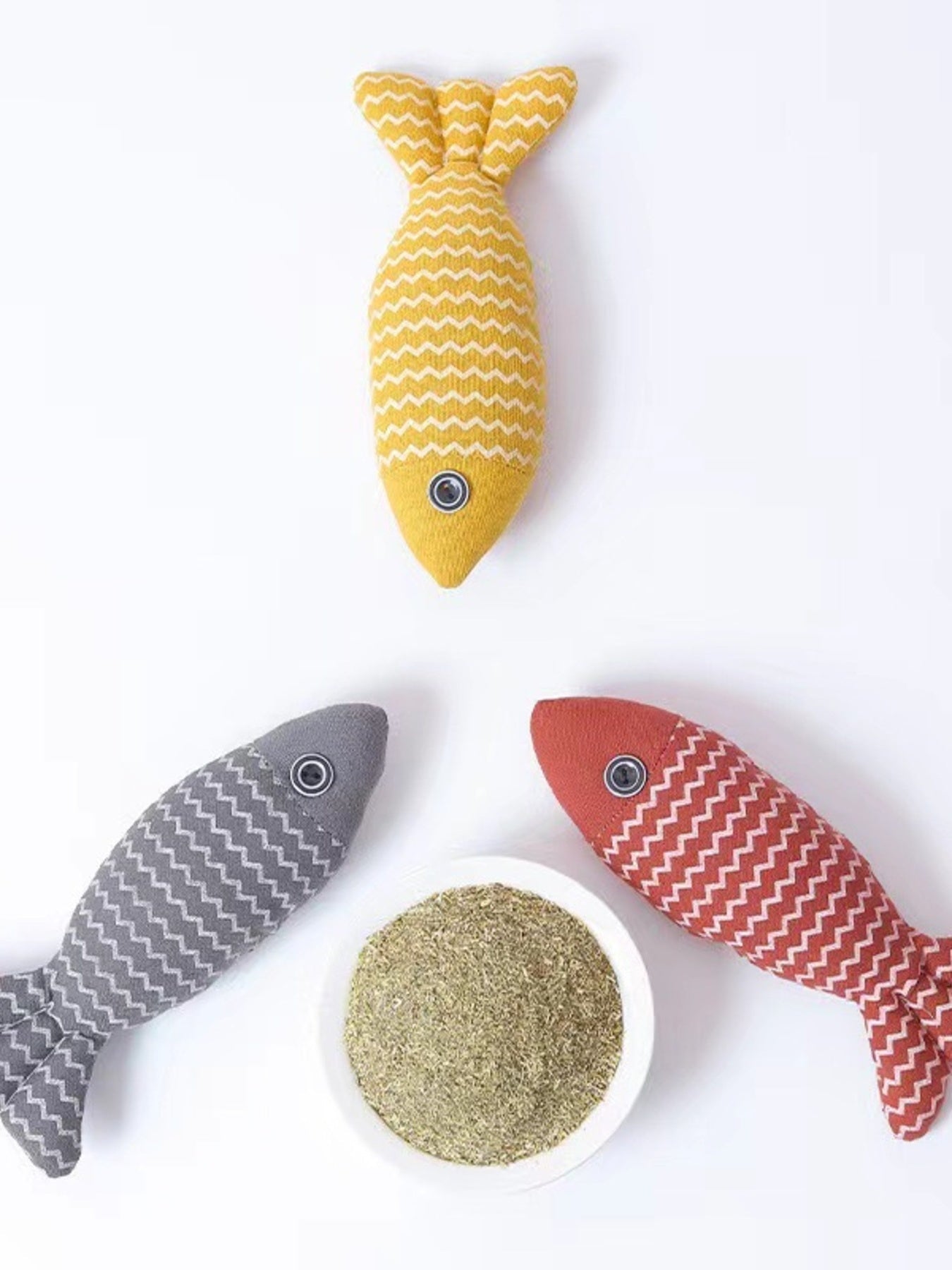 Interactive Fish Shape Pet Plush Toys - Loving It Shop