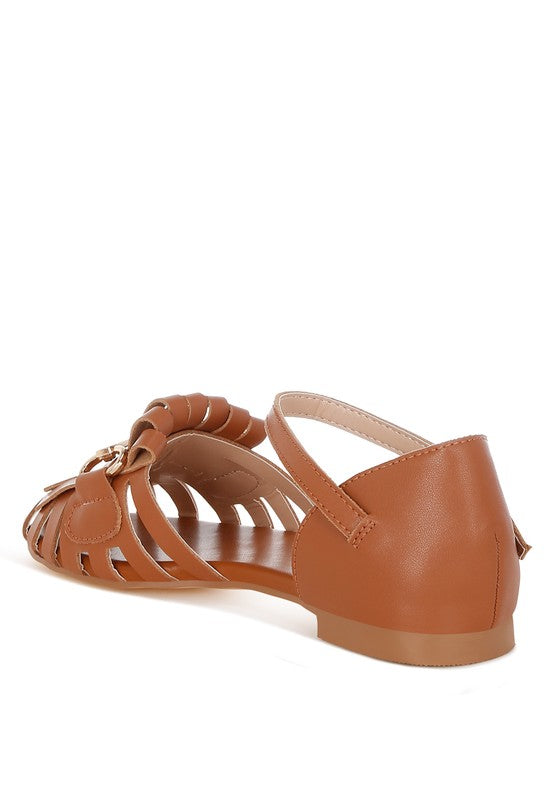 Ramita Horsebit Fringe Flat Sandals
