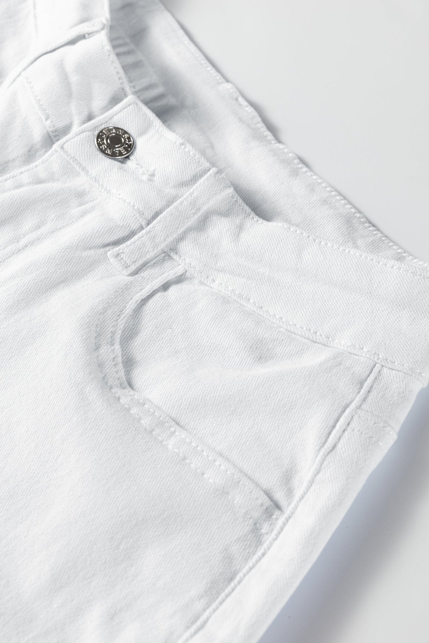 White Bow Knot Side Detail Straight Leg Loose Jeans - Loving It Shop