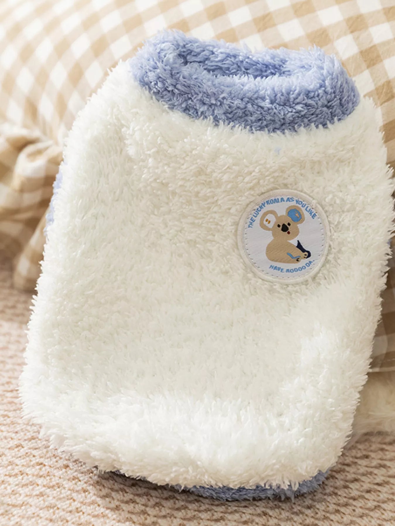 Cozy Plush Pet Sweater with Cute Patch - Loving It Shop