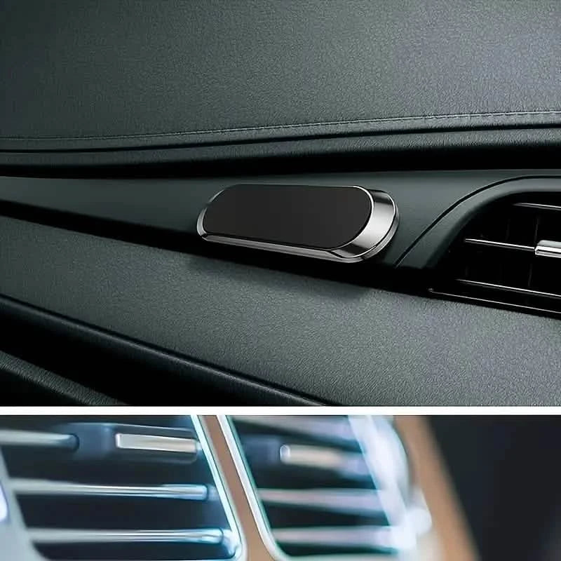 2-Pack: Super Magnetic Car Phone Holder – Black, Compact &amp; Secure Grip