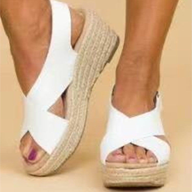 European And American Large Size Wedge Heel Women&