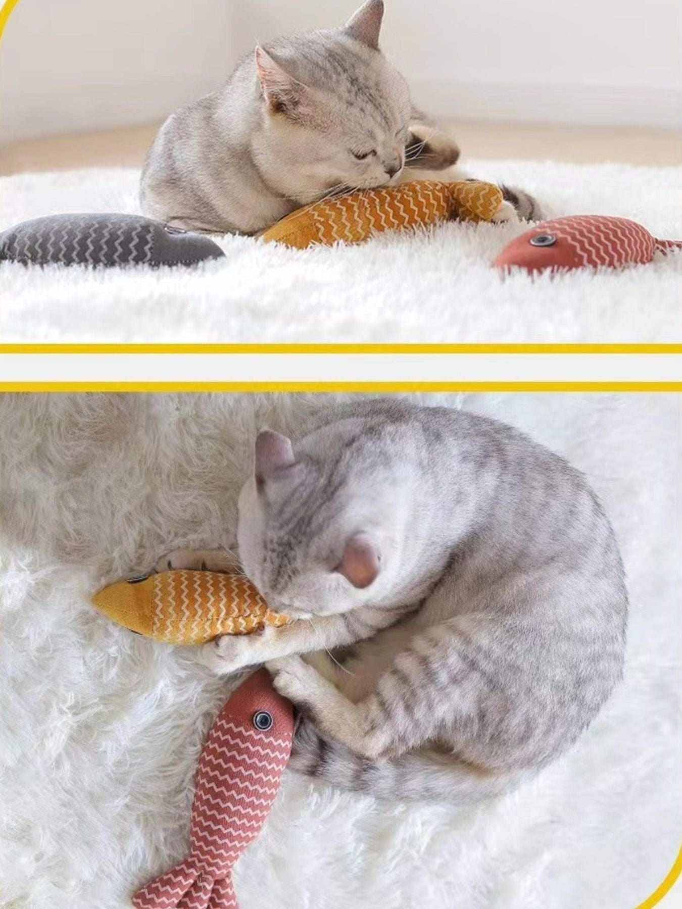 Interactive Fish Shape Pet Plush Toys - Loving It Shop