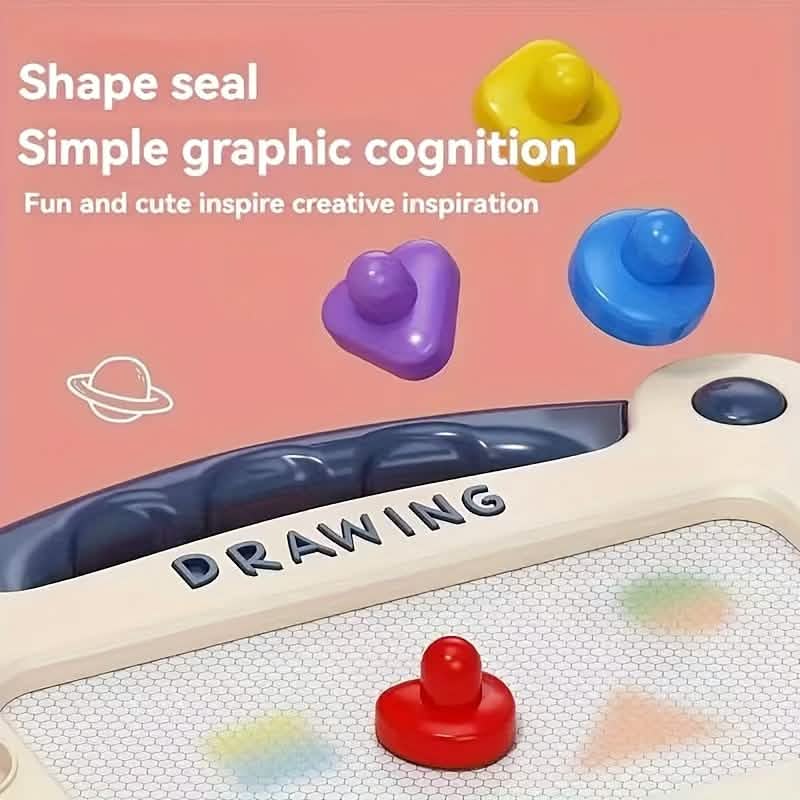 Magnetic 3-in-1 Drawing Board Toy, Draw, Write, Erase &amp; Repeat