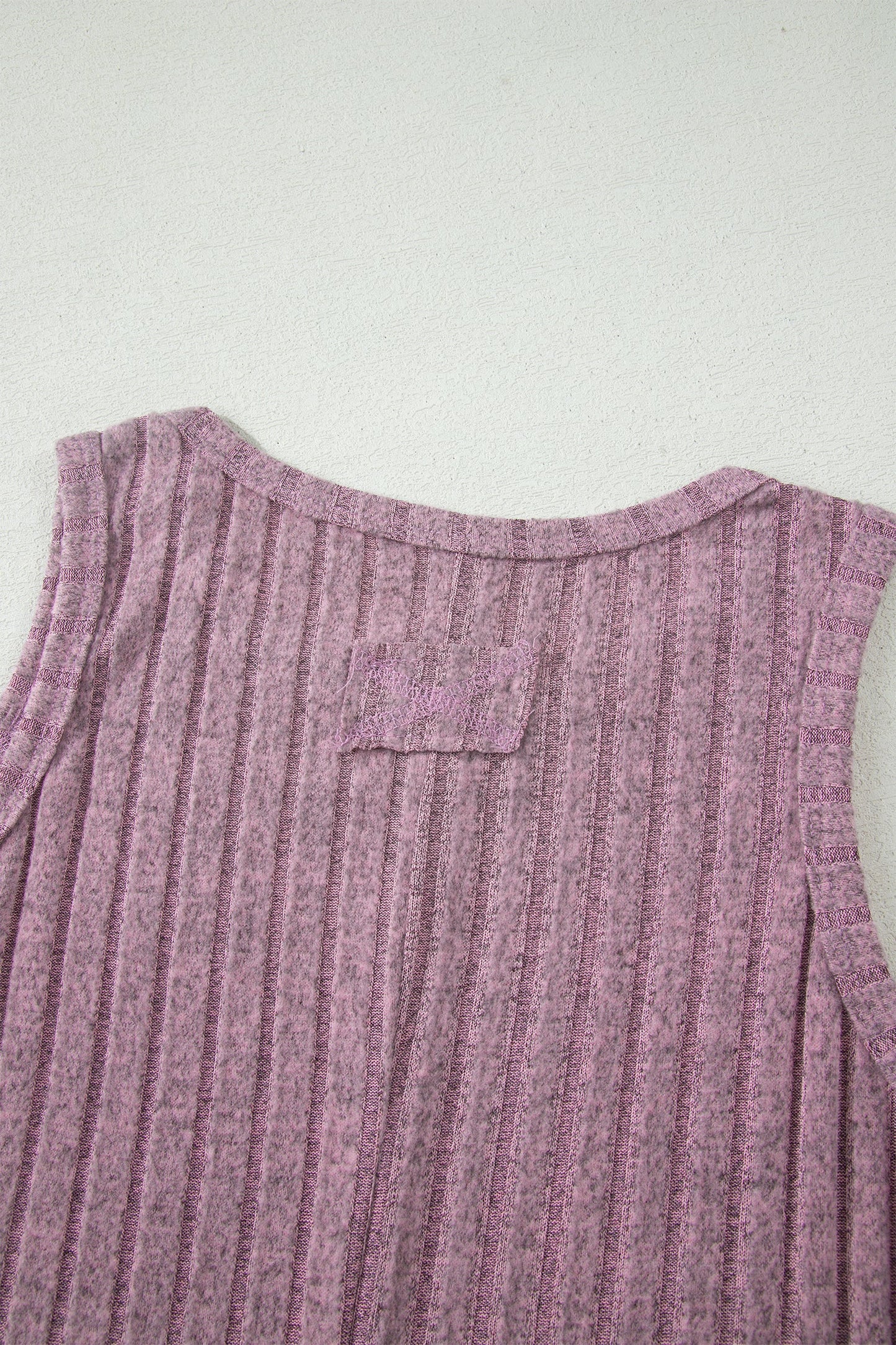 Bonbon Slim Ribbed Mineral Wash Tank Top