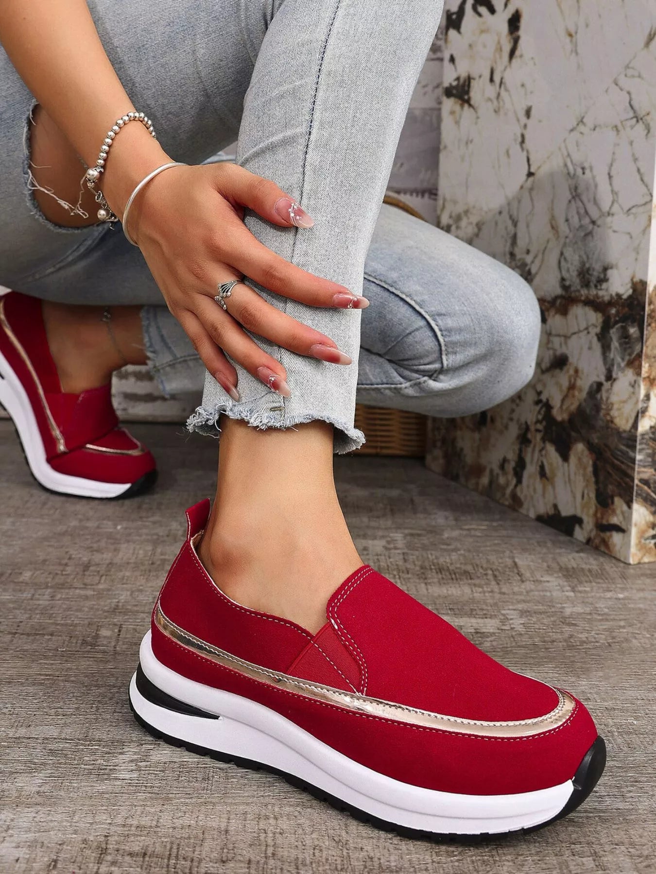 Round Toe Platform Loafers - Loving It Shop