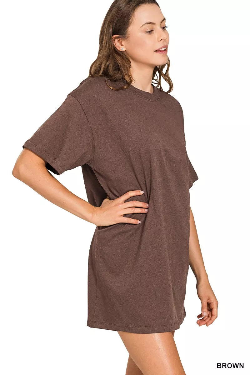 Short Sleeve Mini Tee Dress