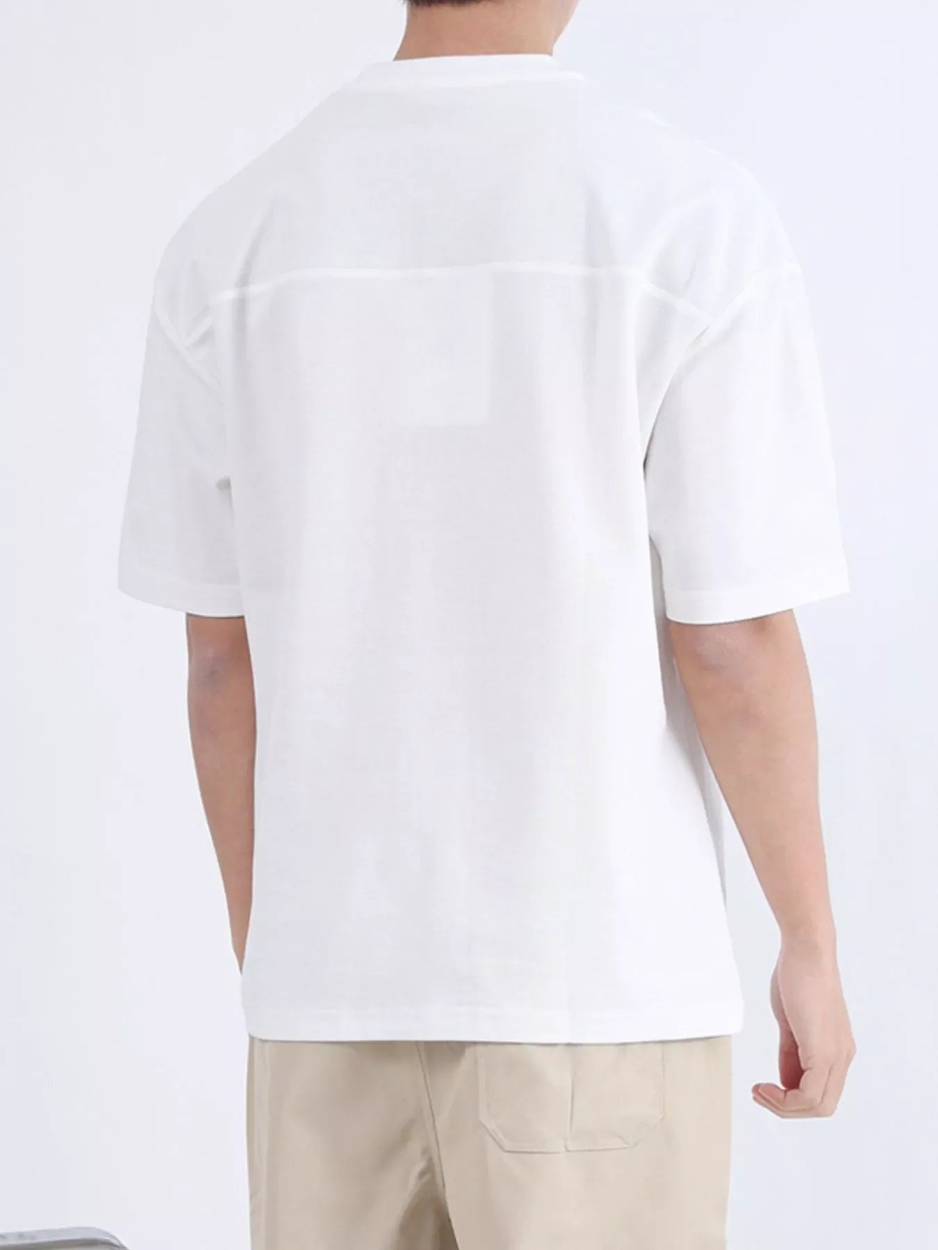 Men's Plus Size Half Sleeve Solid Color Top - Loving It Shop