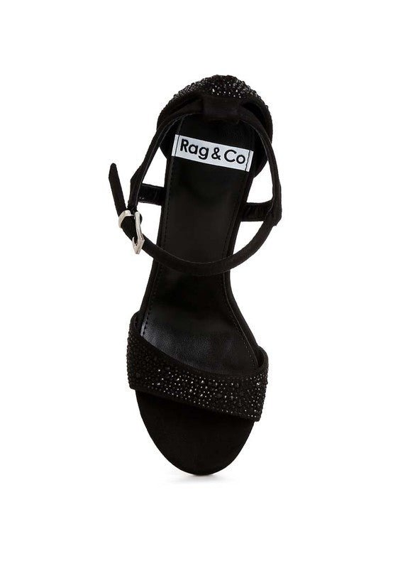 Navoli Rhinestones Embellished Sandals - Loving It Shop