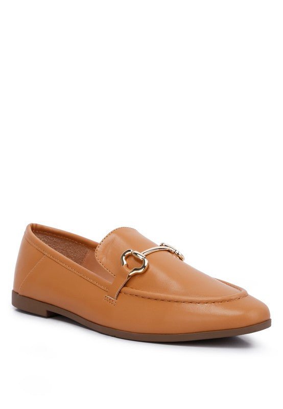 Talula Horsebit Embellished Faux Leather Loafers - Loving It Shop