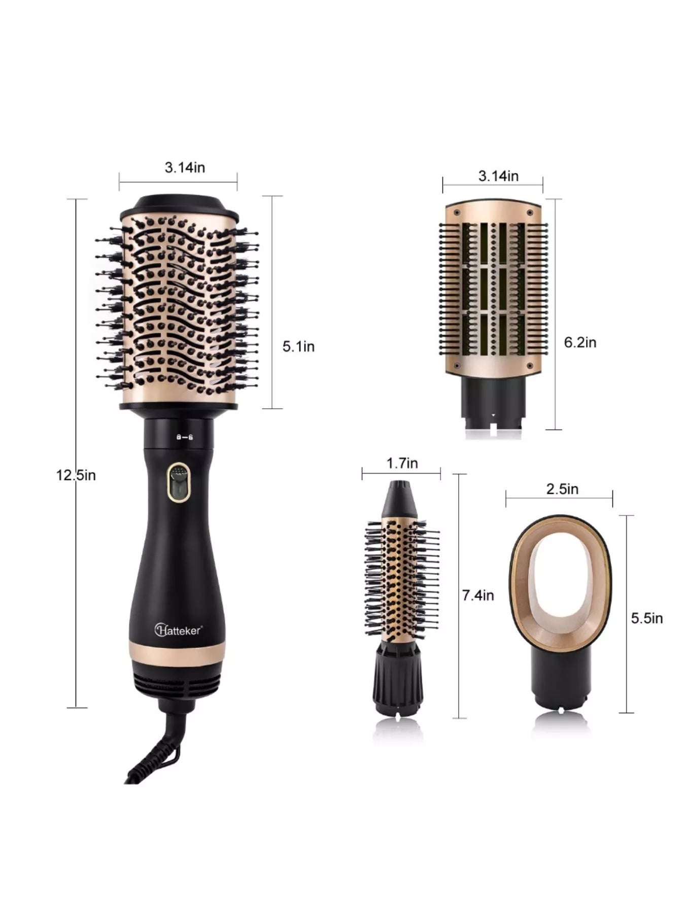 Multi - Functional Hot Air Brush Hair Dryer - Loving It Shop