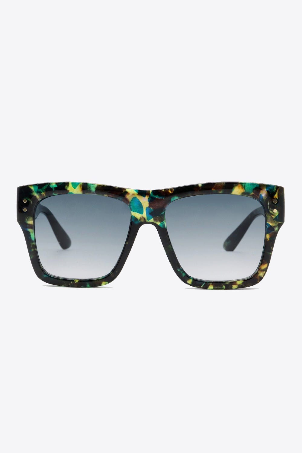 UV400 Patterned Polycarbonate Square Sunglasses - Loving It Shop