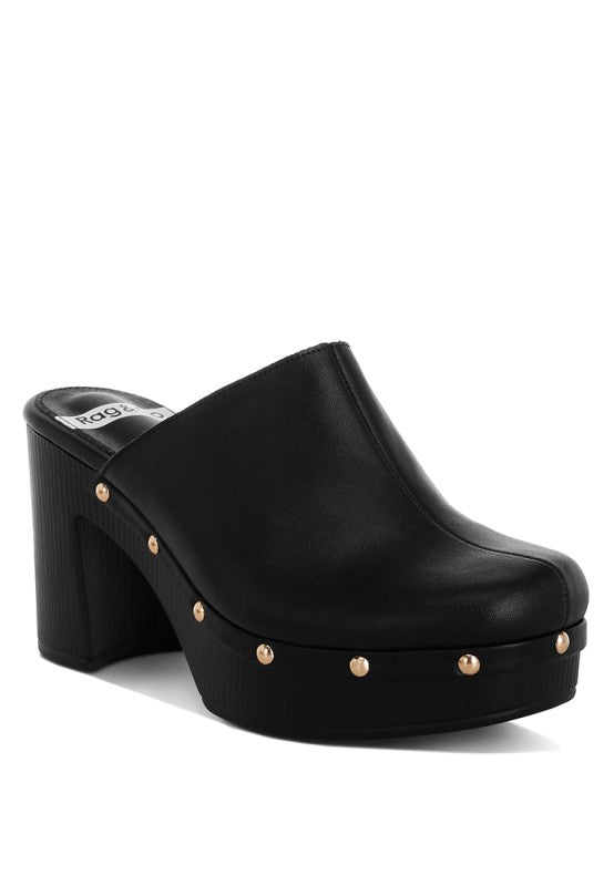 Benji Recycled Leather Clogs