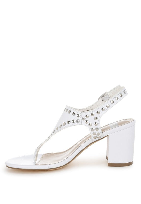 Nerina Studded Genuine Leather Sandals