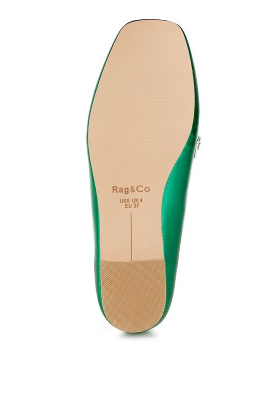 Celosia Metallic Diamante Strap Loafers - Loving It Shop
